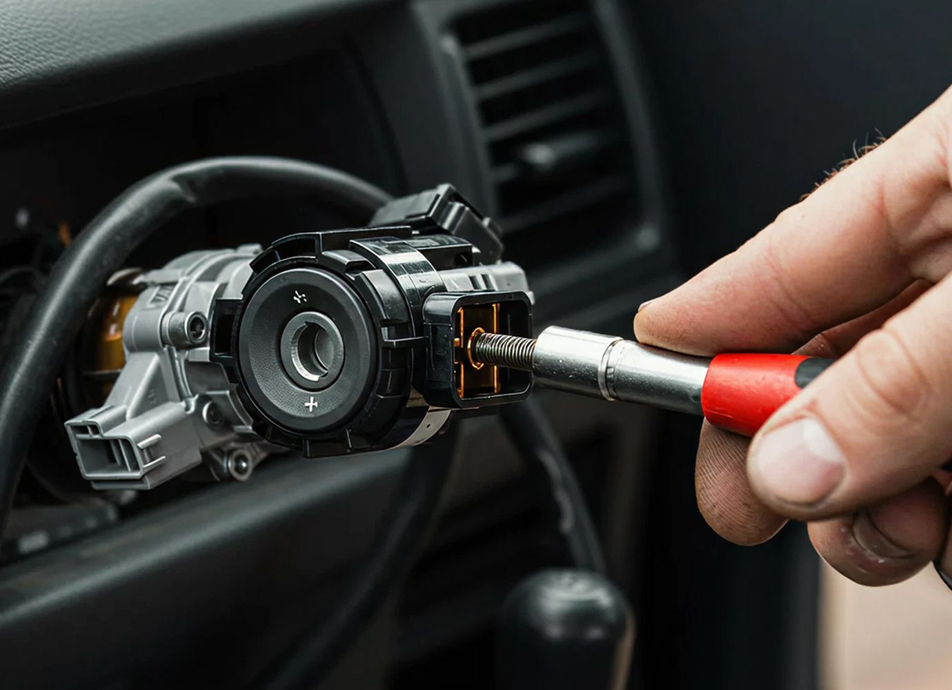 Ignition repair and broken key extraction