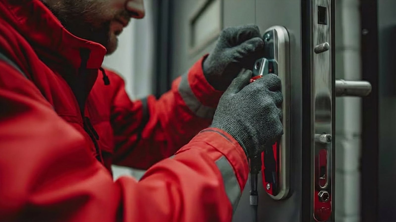 Emergency locksmith responding to a lockout